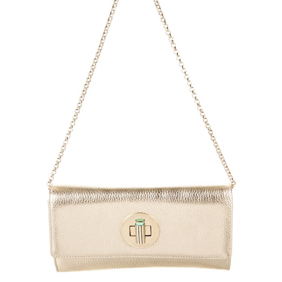 Tiffany & Co. Handbags - Tiffany & Co. Authentic Metallic leather clutch bag.